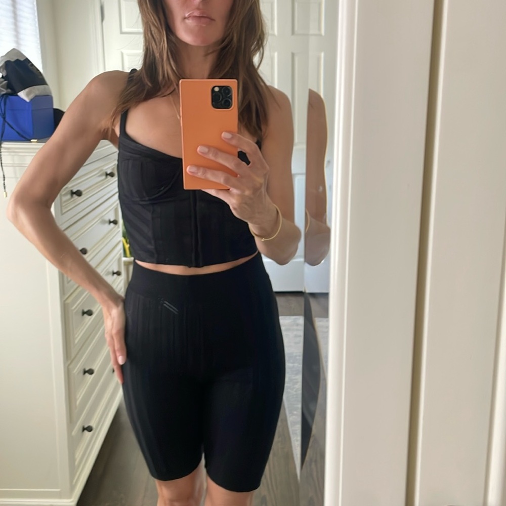 Knit bicycle shorts